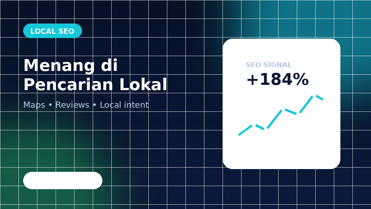 Ilustrasi featured image strategi Local SEO untuk bisnis Indonesia